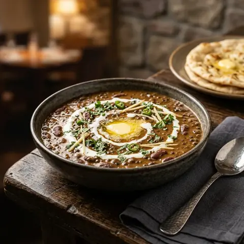 Dal Makhani in a ceramic bowl