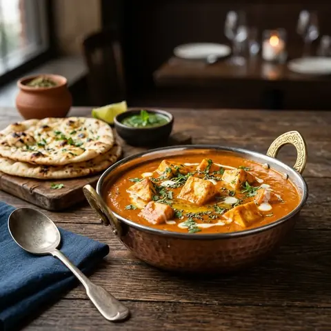 Paneer Butter Masala in a bowl