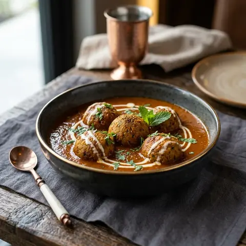 Pankhuri Special Kofta in rich gravy