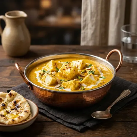 Shahi Paneer in a rich creamy gravy